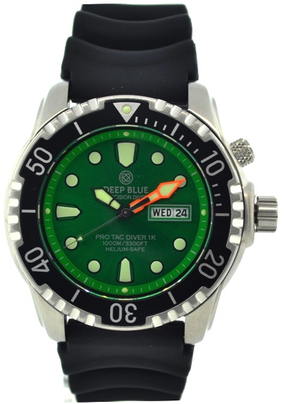 Protac Diver K1 - grøn. Deep Blue dykkeur.